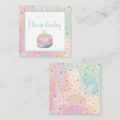 ギフトラベル パーソナライズされた ノートカード (正面/裏面)