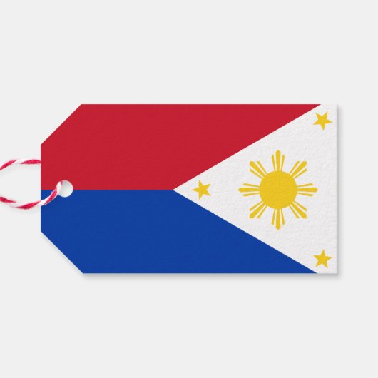 ギフトラベル(フィリピン国旗) ギフトタグ (裏面横)