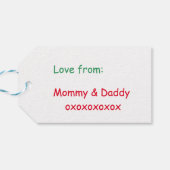 ギフトラベル – ペンギンとプレゼント ギフトタグ (裏面横)