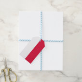 ギフトラベル（ポーランド国旗） ギフトタグ (より糸つき)