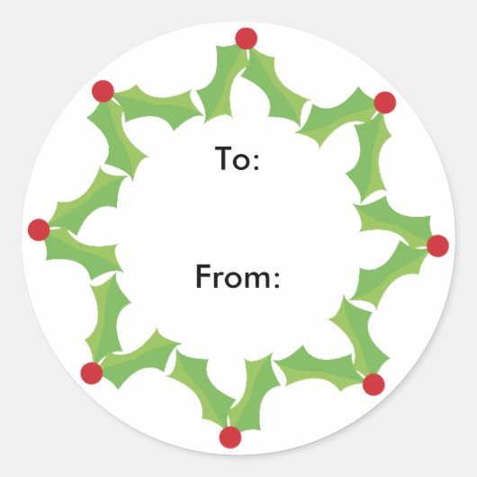 ギフトラベル ラウンドシール (正面)