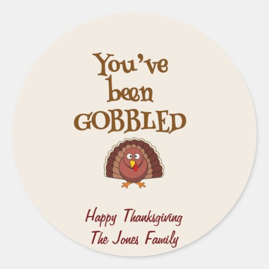 ギフトラベル ラウンドシール (正面)