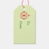 ギフトラベル – ラウンドツリーオーナメント ギフトタグ (正面)