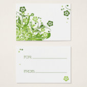 ギフトラベル – ワイルドフラワー (正面&裏面)