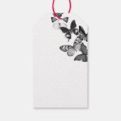 ギフトラベル「愛あり」ブラックレースと名前をカスタムする ギフトタグ (裏面)