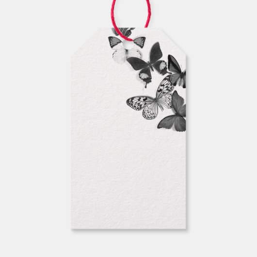 ギフトラベル「愛あり」ブラックレースと名前をカスタムする ギフトタグ (裏面)