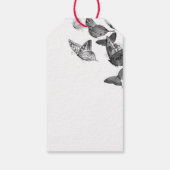 ギフトラベル「愛あり」ブラックレースと名前をカスタムする ギフトタグ (裏面)