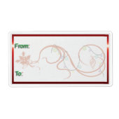 ギフトラベル – 旋回 ラベル (正面)