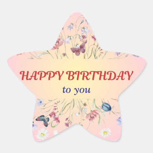 ギフトラベル 星シール (正面)