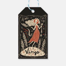 ギフトラベル《星座》乙女座天空〔占星術の〕十二宮図アート ギフトタグ