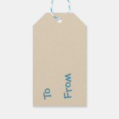 ギフトラベル – 男の子だ ギフトタグ (裏面)