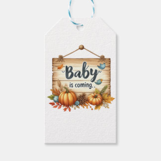 ギフトラベル – 秋の赤ちゃんシャワーギフトラベル ギフトタグ