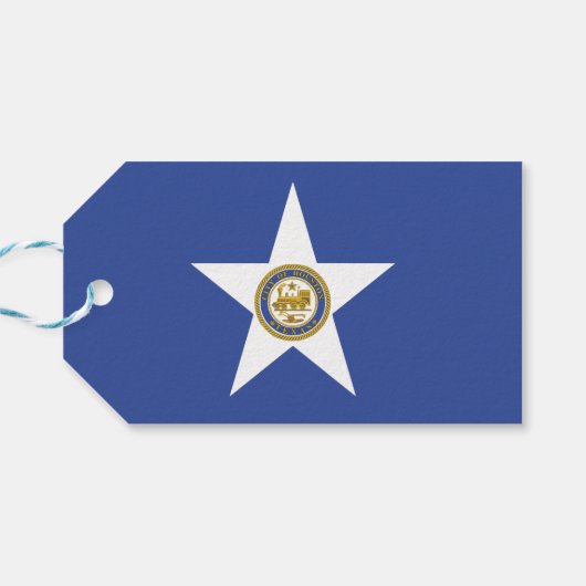 ギフトラベル(米国ヒューストン市旗あり) ギフトタグ (裏面横)