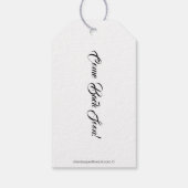 ギフトラベル – 自分のテーブルへようこそ ギフトタグ (裏面)