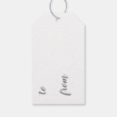 ギフトラベル – 赤いスプラッタハート ギフトタグ (裏面)