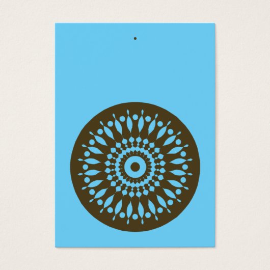 ギフトラベル – 青と茶色 (正面)