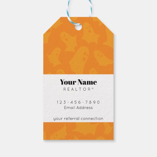 ギフトラベル- 10月 – 紹介は不気味である ギフトタグ (裏面)