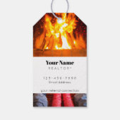 ギフトラベル- 12月 – 暖かく居心地の良い ギフトタグ (裏面)