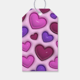 ギフトラベル(3D光沢ハート) ギフトタグ