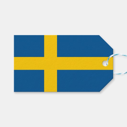 ギフトラベルwithスウェーデン国旗 ギフトタグ (正面(横))