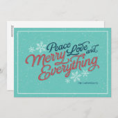 ギフトリボンスクリプトホリデーカード シーズンカード (正面/裏面)