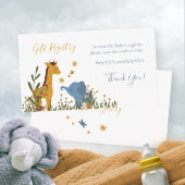 ギフトレジストリかわいい赤ちゃん動物赤ちゃんシャワー エンクロージャーカード