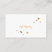 ギフトレジストリかわいい赤ちゃん動物赤ちゃんシャワー エンクロージャーカード (裏面)