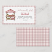 ギフトレジストリブライダルシャワーエンクロージャカード エンクロージャーカード (正面/裏面)