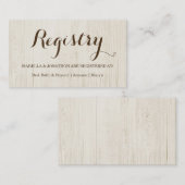 ギフトレジストリ格納装置カード エンクロージャーカード (正面/裏面)