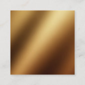 ギフトレジストリ金ゴールドスクリプト赤水色の花 エンクロージャーカード (裏面)