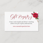 ギフトレジス結婚トのWebサイト小さなエンクロージャカード エンクロージャーカード (正面)