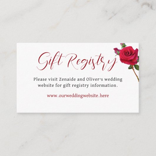 ギフトレジス結婚トのWebサイト小さなエンクロージャカード エンクロージャーカード (正面)