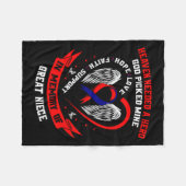 ギフトロス素晴らし姪ハート病認識度Chd フリースブランケット (正面(横))