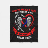 ギフトロス素晴らし姪ハート病認識度Chd フリースブランケット (正面)