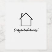 ギフトワインボトル ワインラベル (シングルラベル)