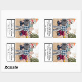 ギフトワインラベル 長方形シール (シート)