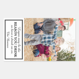 ギフトワインラベル 長方形シール