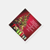 ギフト与えことわざクリスマスカクテル スタンダードカクテルナプキン (角)