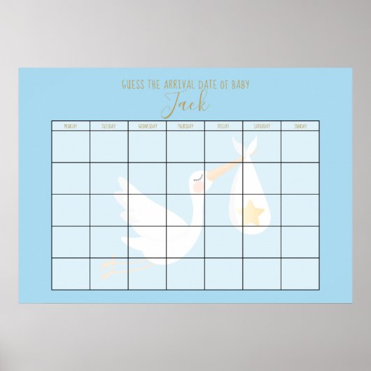 ギフト予想日 青 特別便コウテンチョウ ポスター (正面)