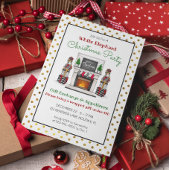 ギフト交換クリスマスパーティー休日 招待状