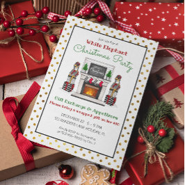 ギフト交換クリスマスパーティー休日 招待状