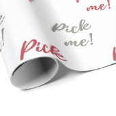 ギフト交換ゲームのラッピング紙。俺を選べ！ ラッピングペーパー (ロールコーナー)