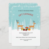 ギフト交換パーティー招待状 招待状 (正面/裏面)