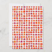 ギフト交換パーティー ホリデー かわいいギフト 手描き 招待状 (裏面)