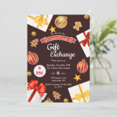 ギフト交換休日カード 招待状 (スタンド正面)