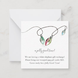 ギフト交換詳細の挿入 ノートカード