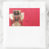 ギフト付きくるみ割りラベル 長方形シール (バッグ)