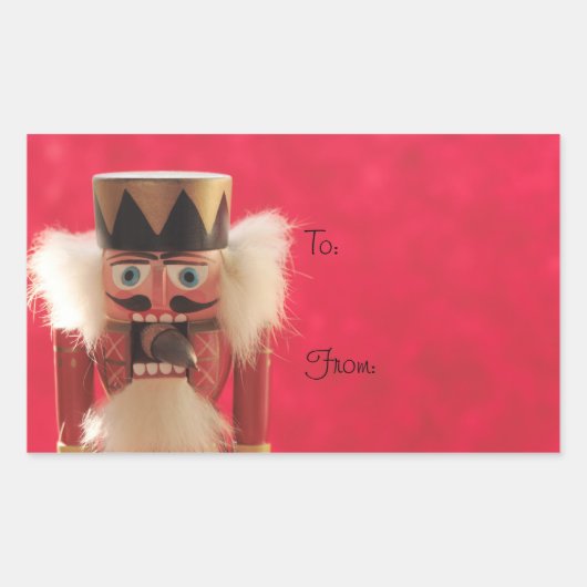 ギフト付きくるみ割りラベル 長方形シール (正面)