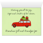 ギフト付きのカスタマイズ可能なクリスマスカー (内部横(下))