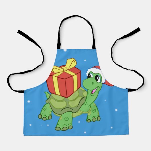 ギフト付きクリスマスカメ エプロン (正面)